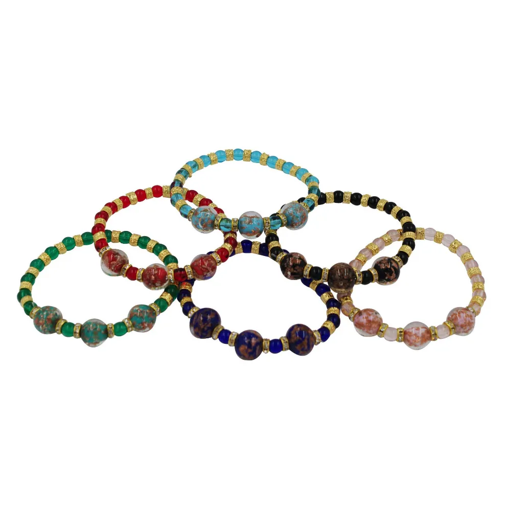 Bracelets en perles de verre