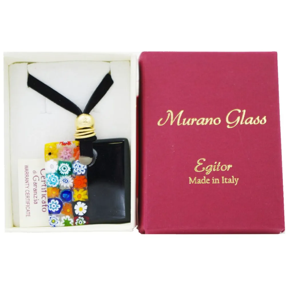 Collier à murrine en coffret cadeau