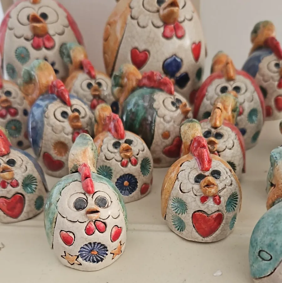 Handmade ceramic animals