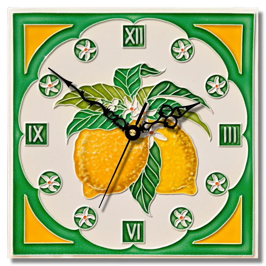 Ceramic lemon clock