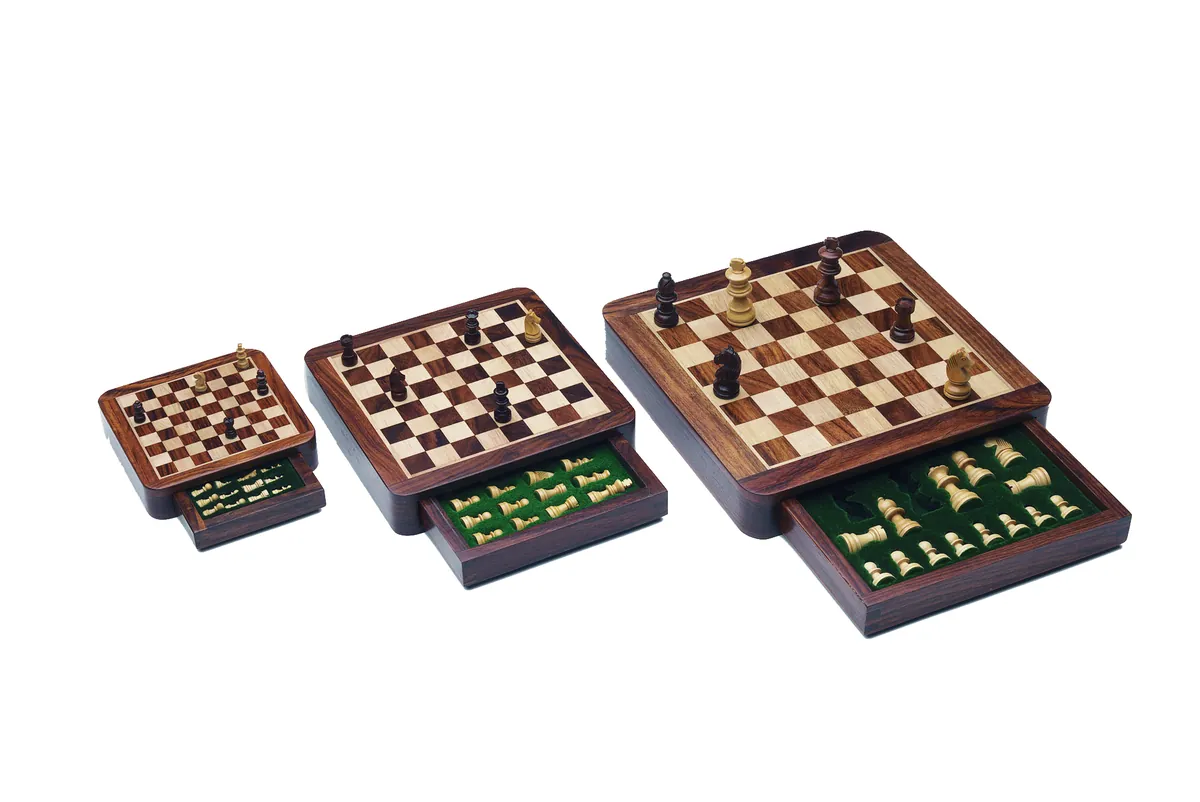 Ajedrez magnético con cajón