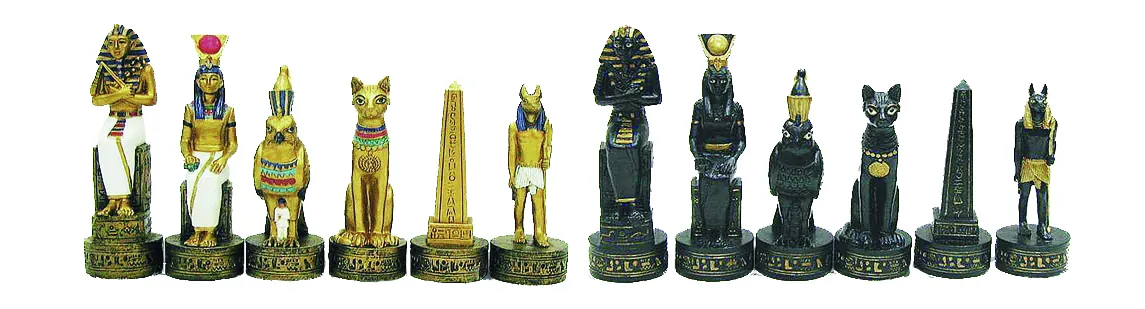 Piezas de ajedrez antiguo Egipto