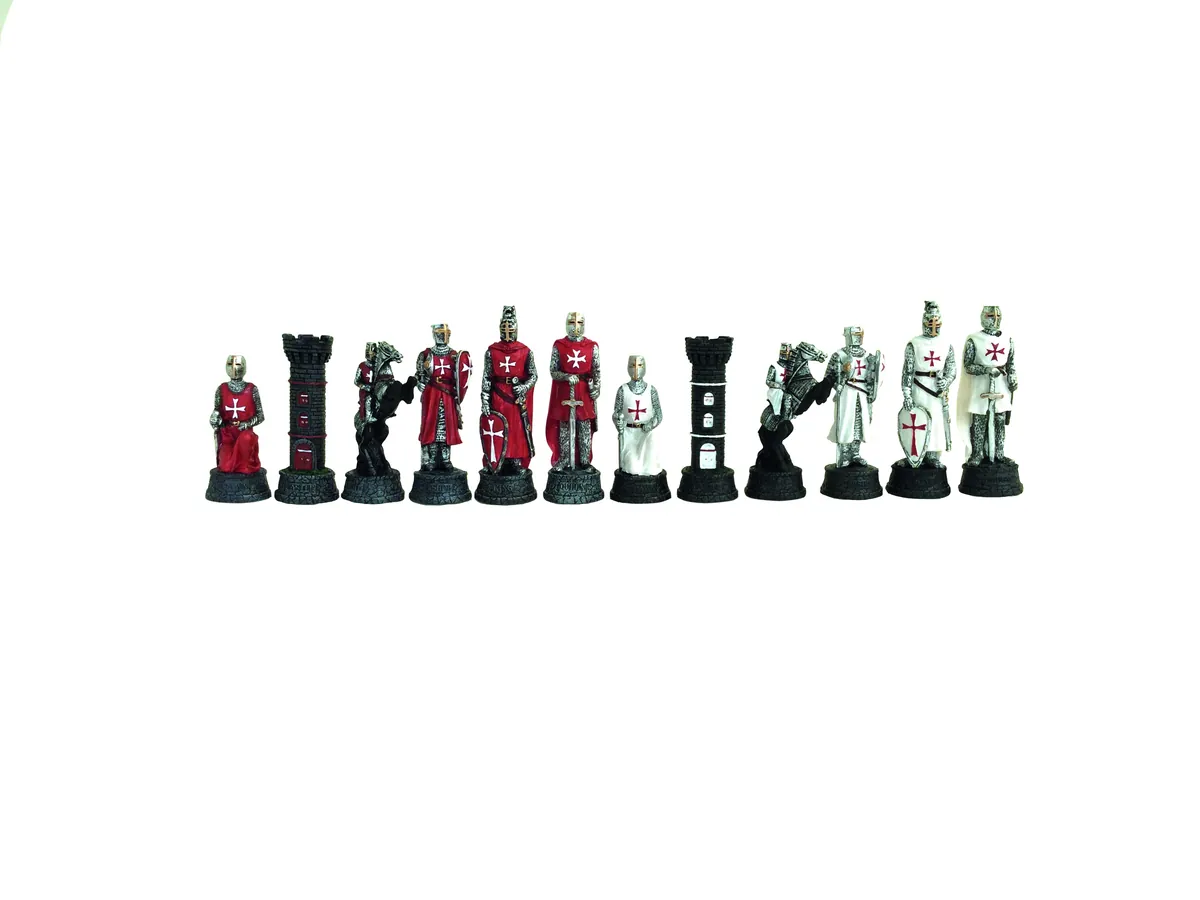 Piezas de ajedrez templarias